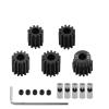 5pcs 0.8 Meters 32P 3.175 5mm 11T 13T 15T 17T 18T 20T 24T 28T 30T 35T Hardened Steel Pinion Gear Motor Gear for 1/8 1/10 RC Model Car(21T 22T 23T 24T 25T)(11T 12T 13T 14T 15T) view 1
