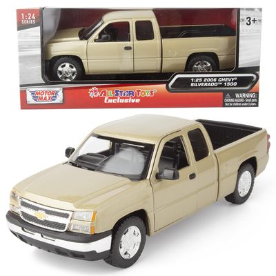2006 1500 Pickup Truck Gray Metallic Timeless Legends Series 1/25 Diecast Model Car by Motormax 79393-GRY