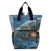 KYZSXZ Art Fish Diaper Backpack with Insulated Feeding Bottle Pocket, Mommy Nursing Bag Organizer for Travel Daycare with Stroller Straps view 1