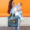 KYZSXZ Art Fish Diaper Backpack with Insulated Feeding Bottle Pocket, Mommy Nursing Bag Organizer for Travel Daycare with Stroller Straps view 2