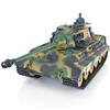 POCO DIVO German King Tiger WWII Tank, 1/16 War Panzer RTR RC Armored Vehicle, Heng Long 3888A S Edition Upgrade Steel Gears, Airsoft BB Battle Infrared IR Combat, Smoke Sound Light Recoil Model view 2