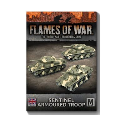 Battlefront Miniatures Flames of War Mid War Pacific British Sentinel Tank Platoon