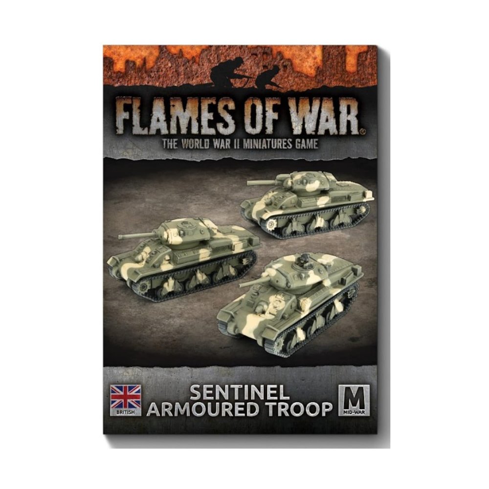 Battlefront Miniatures Flames of War Mid War Pacific British Sentinel Tank Platoon