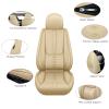 Cscevt Leather Seat Covers for Nissan Altima/Maxima/Rogue/Sylphy/Teana/X-Trail,Premium Car Seat Covers Full Set,Waterproof Car Seat Protectors with Airbag(Beige) view 3