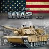 POCO DIVO Abrams M1A2 US Tank, 1/16 RC Military Model, Heng Long 3918 PRO Edition Upgrade Steel Gear Track Suspension Sprocket Idler Road Wheel, Airsoft Infrared Combat, Smoke Sound Light Recoil view 1