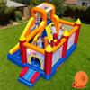 Baralir Inflatable Bounce House with 8.98 * 4.82 Ft Oversized Jump Area, 88'' Extra-Long Slide Kids Bounce House with Climbing Wall, Obstacle Poles & Hoop- Durable & Safe Backyard Fun for Kids view 1