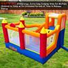 Baralir Inflatable Bounce House with 8.98 * 4.82 Ft Oversized Jump Area, 88'' Extra-Long Slide Kids Bounce House with Climbing Wall, Obstacle Poles & Hoop- Durable & Safe Backyard Fun for Kids view 2