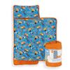 Jay Franco Kids Nap Mat with Embedded Pillow & Blanket  Soft 46"x20" Microfiber Sleeping Bag with Name Tag & Handle Blue - Blippi view 1