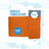 Jay Franco Kids Nap Mat with Embedded Pillow & Blanket  Soft 46"x20" Microfiber Sleeping Bag with Name Tag & Handle Blue - Blippi view 3