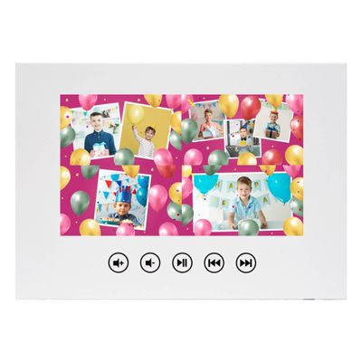 Custom Animated Birthday Video Card for Boys Upload 14 Photos Unique Tech Gift 7 LCD Screen, 4GB Memory, USB Charger, Emotional Birthday Surprise