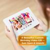 Custom Kids Birthday Video Card Add Your Photos Personalized Slideshow Gift for Boys & Girls LCD Screen Digital Video Card, 7 IPS Display, 8GB, USB Charger view 2