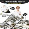 Personalized Dirt Bike Nap Mat for Boys Custom Name Toddler Sleeping Bag with Pillow & Blanket Motocross Race Sleeping Mat for Daycare, Preschool, Kindergarten, Travel view 2