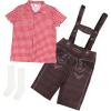 3 Piece Children's Lederhosen Suspenders Outfit Beer Themed Party Attire For Oktoberfest Festivities Lederhosen Suspenders Pa view 1