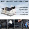 Cscevt Leather Seat Covers for Volvo S40/S60/S70/S80/S90,Car Seat Covers Front Set,Waterproof Car Seat Protectors with Airbag(Black+Blue,Pillows) view 4