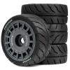 1/10 RC On Road Tyres set 12mm hex 4PCS hot melt tire suitable for 1/10 ratio RC On Road Chetian Palace TT01 TT02 XV01 TA06 PTG2 HPI KYOSHO FW06 HSP W217 /OD:68MM (grey) view 1