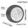 1/10 RC On Road Tyres set 12mm hex 4PCS hot melt tire suitable for 1/10 ratio RC On Road Chetian Palace TT01 TT02 XV01 TA06 PTG2 HPI KYOSHO FW06 HSP W217 /OD:68MM (grey) view 2