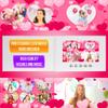 Girls Birthday Video Card Add Your Photos for Animated Slideshow Unique Tech Gift for Daughter 7 Display, 8GB, Rechargeable, Music Slideshow view 3