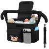 Accmor Universal Stroller Organizer with Cup Holder and Shoulder Strap, Stroller Bag Caddy Organizer Fits for Uppababy, Baby Jogger, Britax Strollers view 1