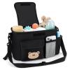 Accmor Universal Stroller Organizer with Cup Holder and Shoulder Strap, Stroller Bag Caddy Organizer Fits for Uppababy, Baby Jogger, Britax Strollers view 2