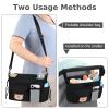 Accmor Universal Stroller Organizer with Cup Holder and Shoulder Strap, Stroller Bag Caddy Organizer Fits for Uppababy, Baby Jogger, Britax Strollers view 4