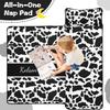 Personalized Cow Stripes Toddler Nap Mat for Boys and Girls Custom Name Sleeping Bag with Pillow & Blanket Soft & Portable for Daycare, Preschool & Kindergarten view 3