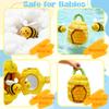 Baby Toys 6-12 Months, Beehive Montessori Toys for 1 Year Old with 5 Sensory Bees Stuffed Animals, Crinkle, Rattles, Squeaker, Jingle Bells, Mirror, Infant Toy Birthday Christmas Gift view 3