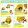 Baby Toys 6-12 Months, Beehive Montessori Toys for 1 Year Old with 5 Sensory Bees Stuffed Animals, Crinkle, Rattles, Squeaker, Jingle Bells, Mirror, Infant Toy Birthday Christmas Gift view 4