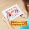 Personalized Girls Birthday Video Card  Add Photos  Create Emotional Slideshow Gift  7 IPS Screen, 256MB Memory, USB Charger Included, Keepsake Album view 2