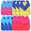 12 Pack Kids Art Smocks, Waterproof Toddler Painting Aprons With Long Sleeve And 3 Pockets for Age 5-8 Years, About 120cm view 1