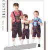 3 Piece Children's Lederhosen Suspenders Outfit Beer Themed Party Attire For Oktoberfest Festivities Lederhosen Suspenders Pa view 3