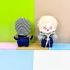 niannyyhouse Doll Clothes Set with Hoodies and Denim Overalls, 15-17cm Plush Doll Dress Up Accessories (White) view 3