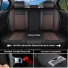 Cscevt Leather Seat Covers for Lexus IS350/IS500/NX350h/RX350/RX450h/UX250h,Premium Car Seat Covers Full Set,Waterproof Car Seat Protectors with Airbag(Black+Brown) view 4