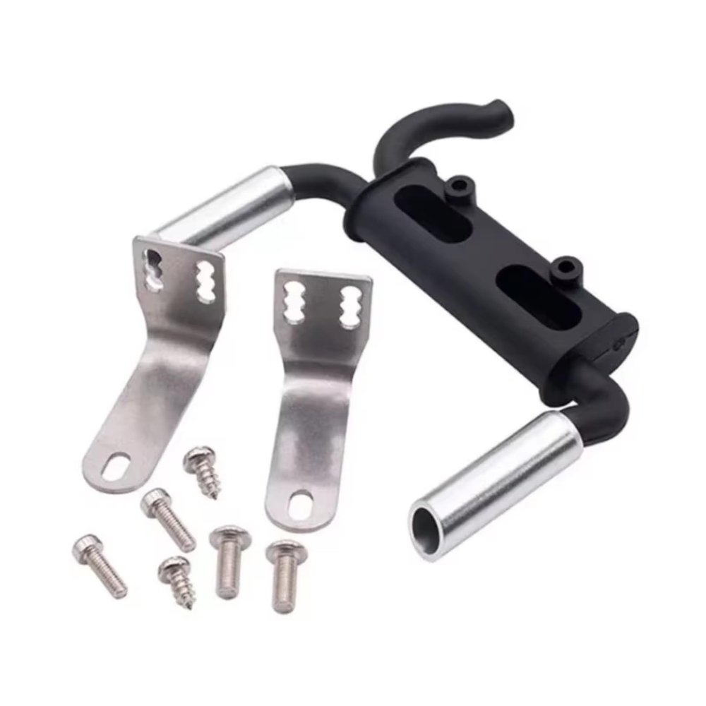 Compatible with TRX4 for Axial for SCX10 90046 D90 1/10 RC Cars Upgrade Parts Decoration Metal Exhaust Pipe Tailpipe RC Car Part Accessories