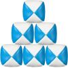 Patelai 6 Packs Juggling Balls Set for Beginners, Quality Mini Durable Juggle Ball Kit, Soft and Easy for Beginners Juggle (White Blue) view 1