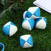 Patelai 6 Packs Juggling Balls Set for Beginners, Quality Mini Durable Juggle Ball Kit, Soft and Easy for Beginners Juggle (White Blue) view 3