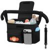 Accmor Universal Stroller Organizer with Cup Holder and Shoulder Strap, Stroller Bag Caddy Organizer Fits for Uppababy, Baby Jogger, Britax Strollers view 1