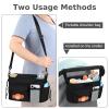 Accmor Universal Stroller Organizer with Cup Holder and Shoulder Strap, Stroller Bag Caddy Organizer Fits for Uppababy, Baby Jogger, Britax Strollers view 4