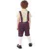 3 Piece Children's Lederhosen Suspenders Outfit Beer Themed Party Attire For Oktoberfest Festivities Lederhosen Suspenders Pa view 4