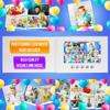 Digital Video Card for Boys Birthday  Personalized Photo Gift  Animated Slideshow  7 LCD Screen, 256MB, Fast USB Rechargeable, Play-on-Open Feature view 3