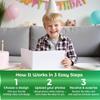 Digital Video Card for Boys Birthday  Personalized Photo Gift  Animated Slideshow  7 LCD Screen, 256MB, Fast USB Rechargeable, Play-on-Open Feature view 4