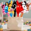 16 pack 40 Inch Inflatable Stick Horse Bulk Children Blow Up Pony Stick Balloon Inflatable Horsehead Stick for Kids Birthdayolor Combination 4) view 4
