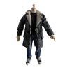 1/12 Action Figure Clothes,Long Leather Coat for 6 inch Male Action Figures,1:12 sacle Miniature Leather Jacket-Only Jacket (Black) view 2