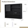 American Flag Coin Display Case, 3-Tier Wooden Rack for Medals and Collectibles, Wall-Mount Holder view 4