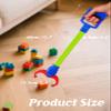 Duseu 2 Pcs Claw Grabber Toy for Kids, 15.7 inch Plastic Robot Arm Hand Claw Pickup Tool, Children Grabbers Interactive Toys (Blue & Pink) view 2