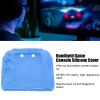 Miskall Handheld Game Console Silicone Cover for 2DS Soft Protective Case Scratch with Top Bottom Screen Protector (Blue) view 2
