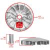 #US Replacement Parts Clutch Driven Pulley for Polaris ACE 150 2017-2021 3050100 3050200 (diep#1725-16215) view 2