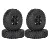 Compatible with Axial for Yeti Jr D90 TF2 for Tamiya CC01 1/10 RC Crawler Car 4PCS 85mm 1.55 Inch Beadlock Wheel Rims Tires Set RC Car Tires Tyre Rims view 1