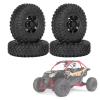 Compatible with Axial for Yeti Jr D90 TF2 for Tamiya CC01 1/10 RC Crawler Car 4PCS 85mm 1.55 Inch Beadlock Wheel Rims Tires Set RC Car Tires Tyre Rims view 3