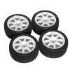 Remote Control Car Tire Compatible with Tamiya for TT01 for TT02 XV01 XV02 TA06 PTG-2 for HPI for HSP 1/10 RC for Racing Car Parts 4pcs 68mm Tires Tyre Wheel view 3