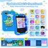 Kids Smart Phone Toy for Boys, Touchscreen Learning Toy Phone for Kids Ages 3-8, Educational Pretend Phone with Dual Camera, Music, Games, ABC Learning & Habit Reminder, Boys Birthday view 2